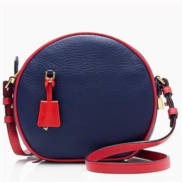 J.Crew Signet circle bag in piped Italian leather - Picture 1 of 14